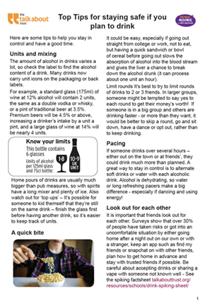 stay safe fact sheet